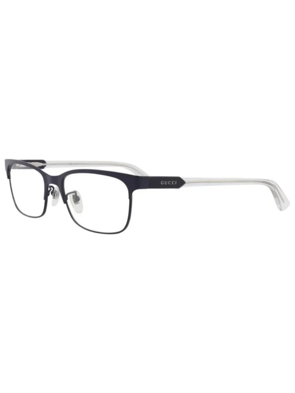 New Gucci Unisex Square/Rectangle Blue Blue Transparent Fashion Designer Eyeglas